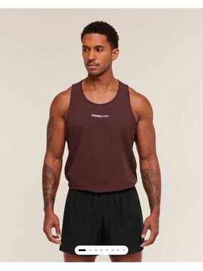 Men's Maroon Performance Tank